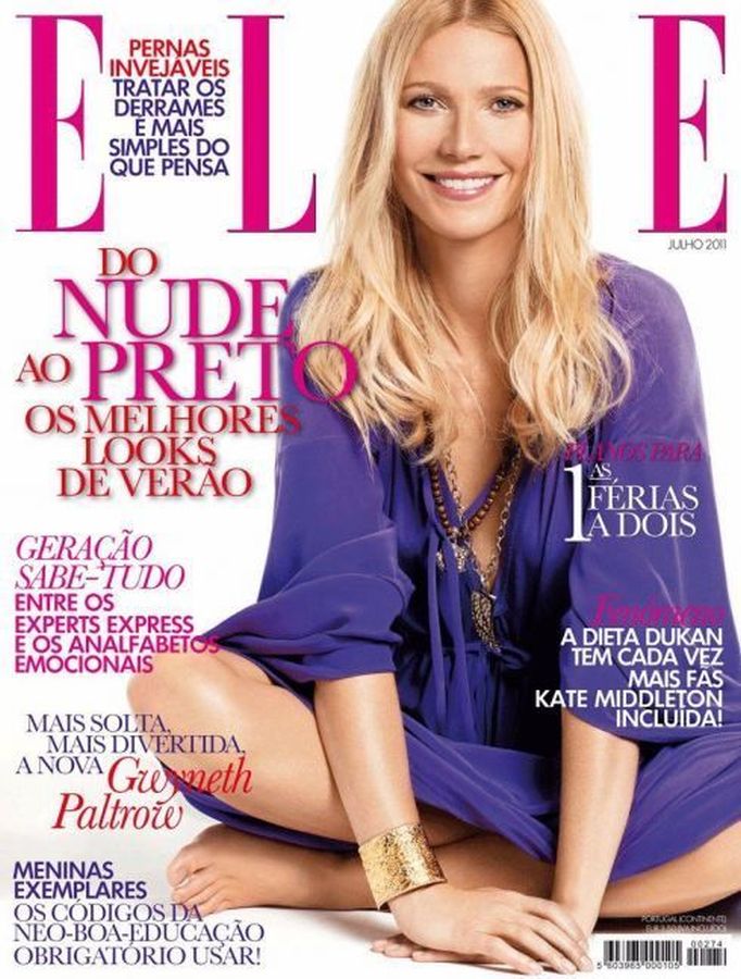 ELLE PORTUGAL magazine side cover  July 2011