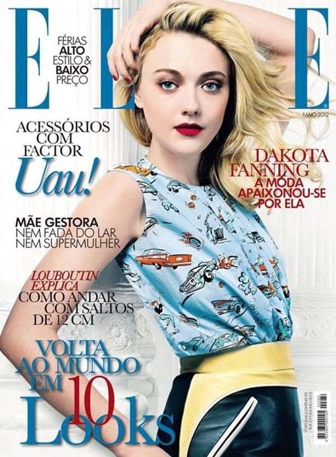 ELLE PORTUGAL magazine side cover  May 2012