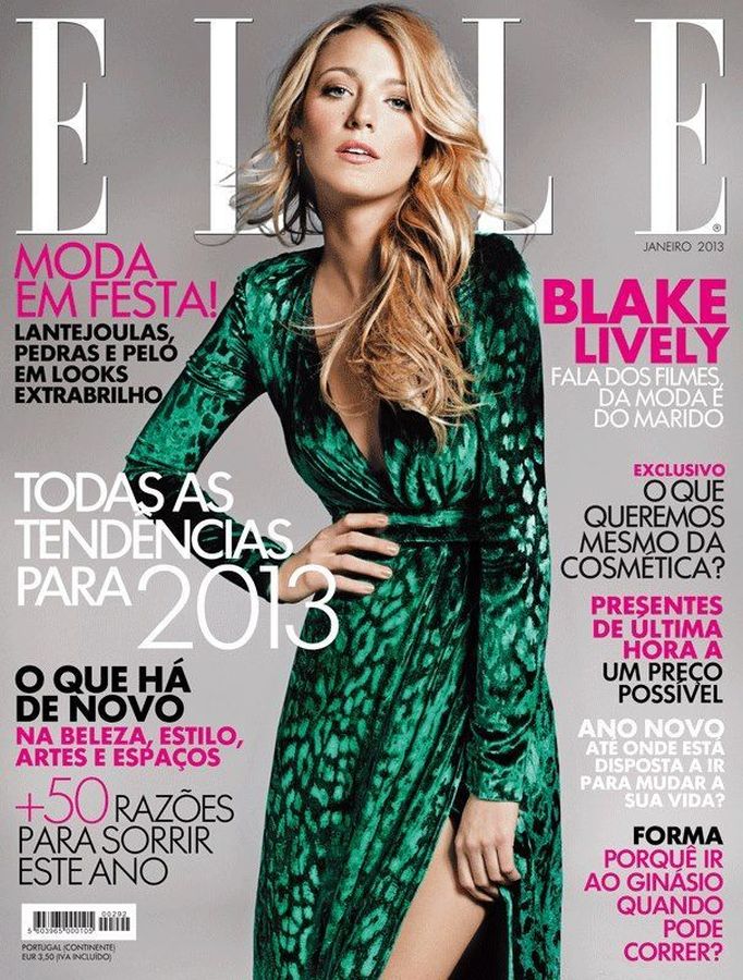 ELLE PORTUGAL magazine side cover  January 2013