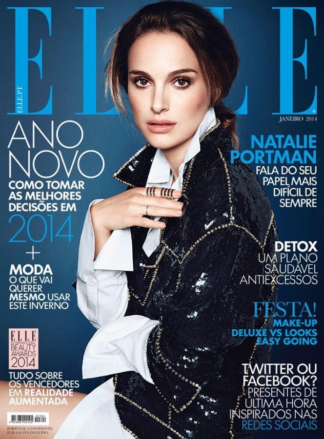 ELLE PORTUGAL magazine side cover  January 2014