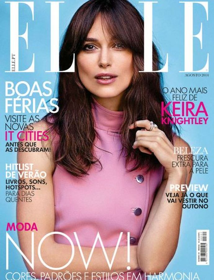 ELLE PORTUGAL magazine side cover  August 2014
