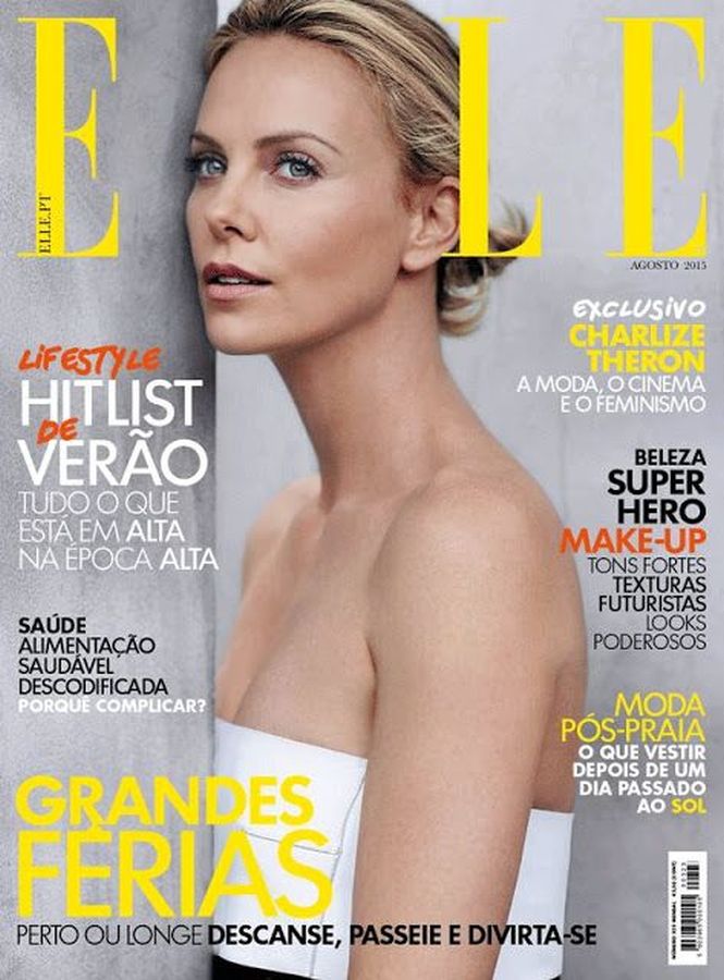 ELLE PORTUGAL magazine side cover  August 2015