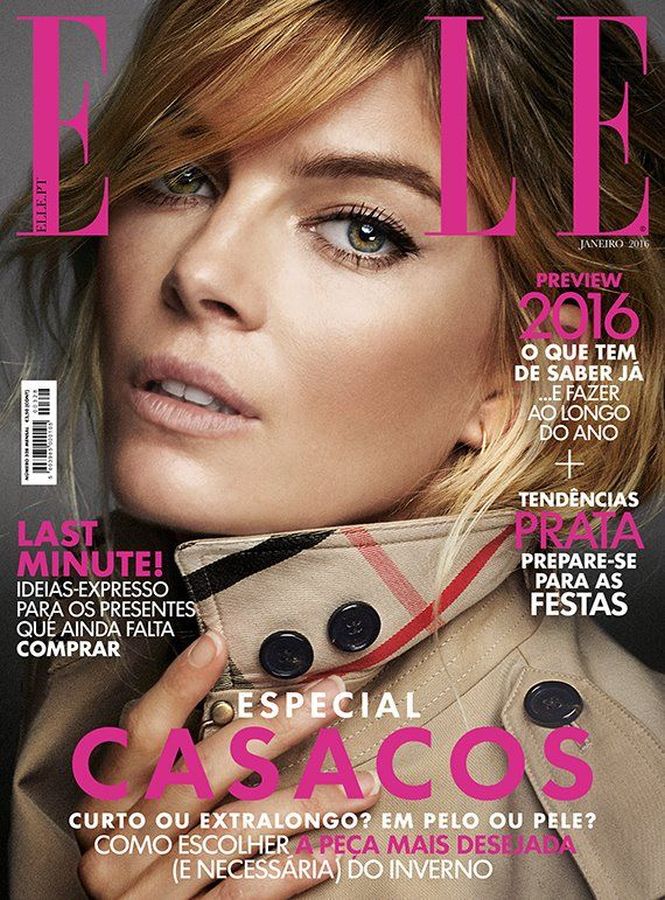 ELLE PORTUGAL magazine side cover  January 2016