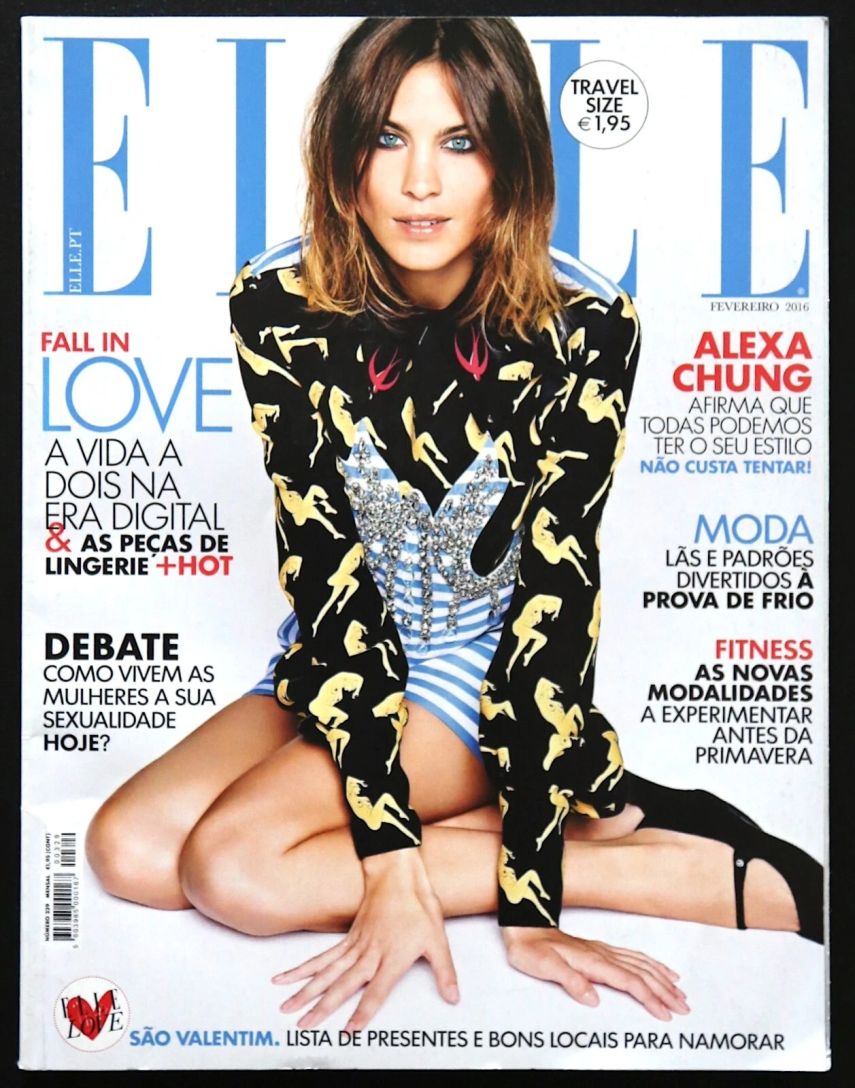 ELLE PORTUGAL magazine side cover  February 2016