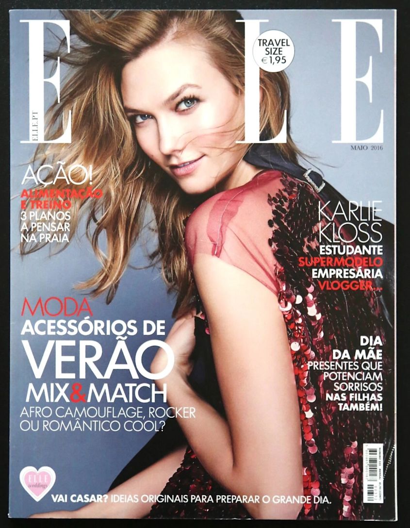 ELLE PORTUGAL magazine side cover  May 2016