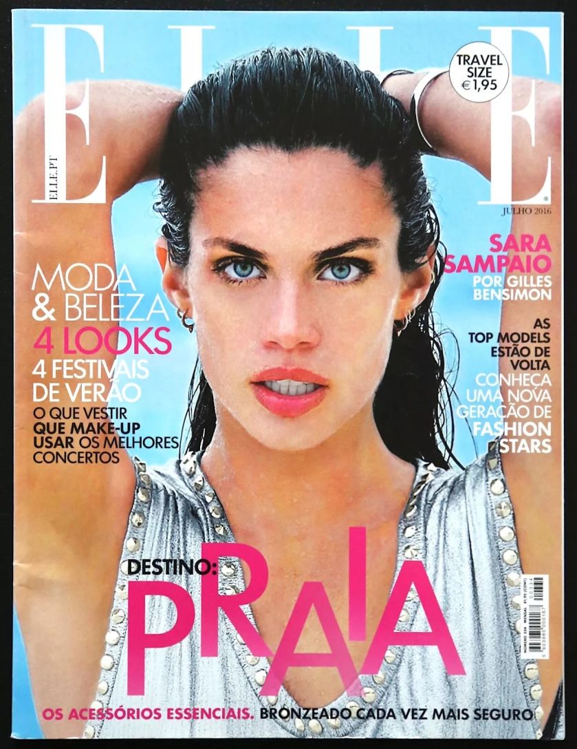 ELLE PORTUGAL magazine side cover  July 2016