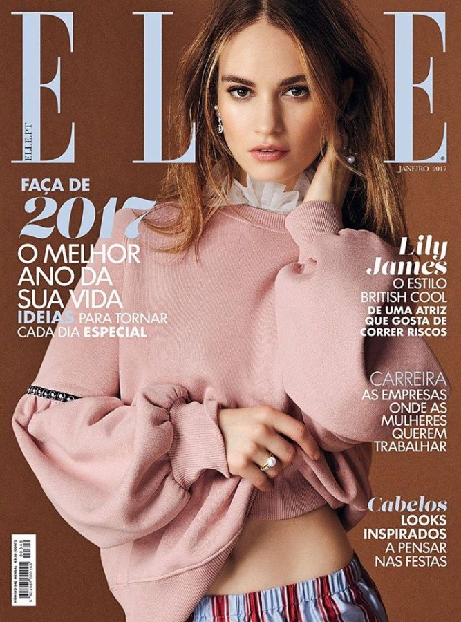 ELLE PORTUGAL magazine side cover  January 2017