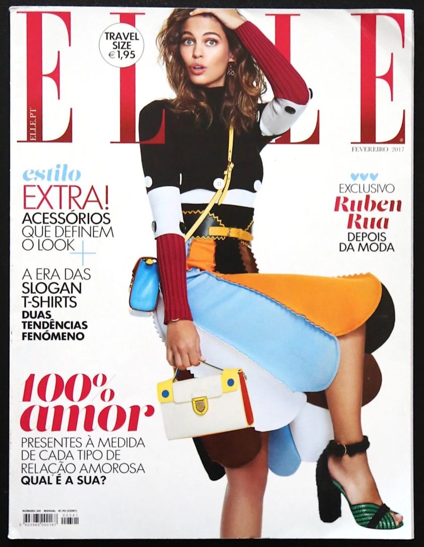 ELLE PORTUGAL magazine side cover  February 2017