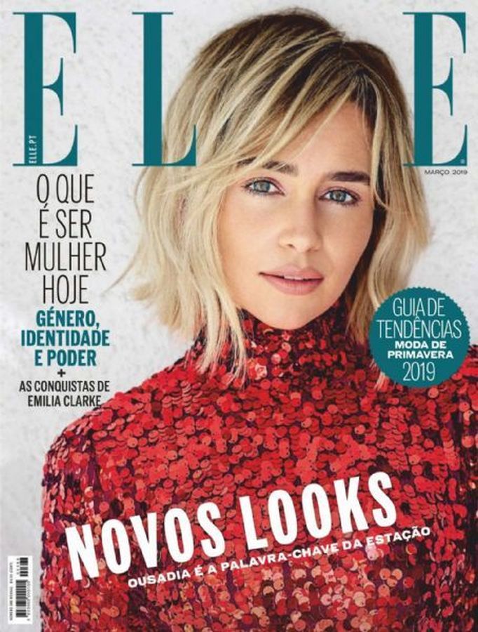 ELLE PORTUGAL magazine side cover  March 2019