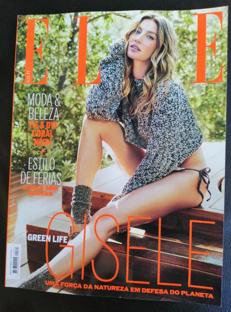 ELLE PORTUGAL magazine side cover  August 2019