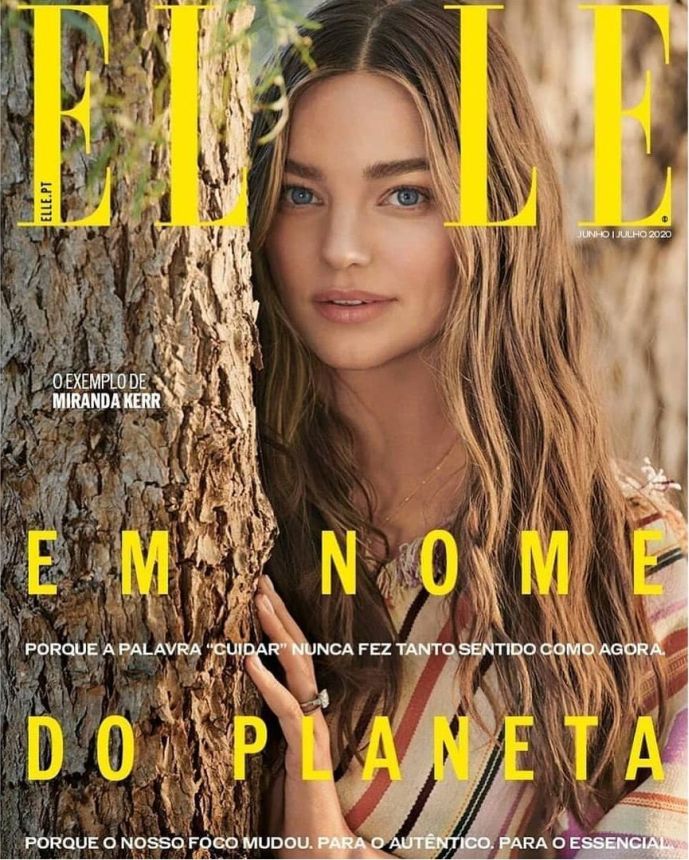 ELLE PORTUGAL magazine side cover  June/July 2020
