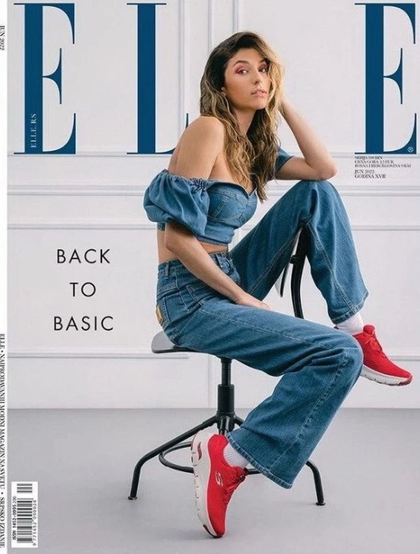 ELLE SERBIA magazine side cover  June 2022