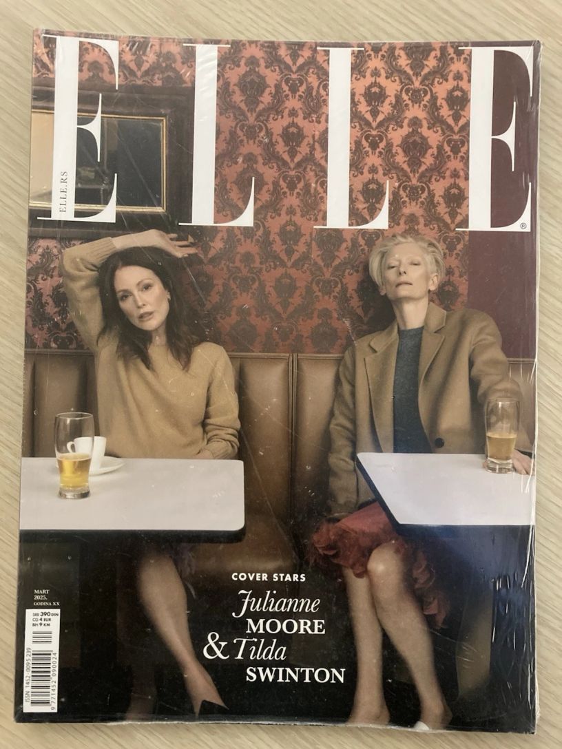 ELLE SERBIA magazine side cover  March 2025
