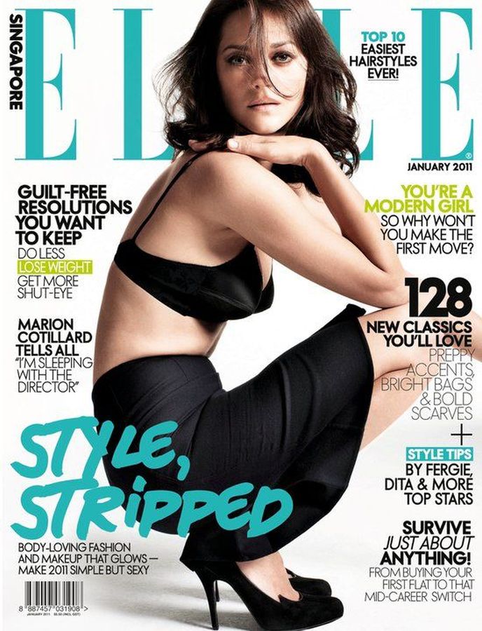 ELLE SINGAPORE magazine side cover  January 2011