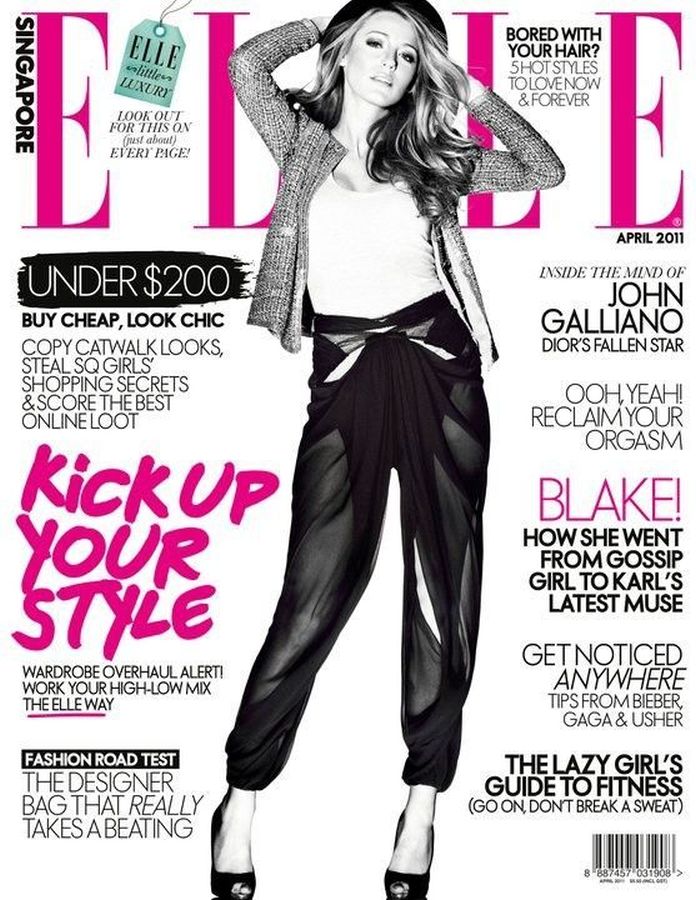 ELLE SINGAPORE magazine side cover  April 2011