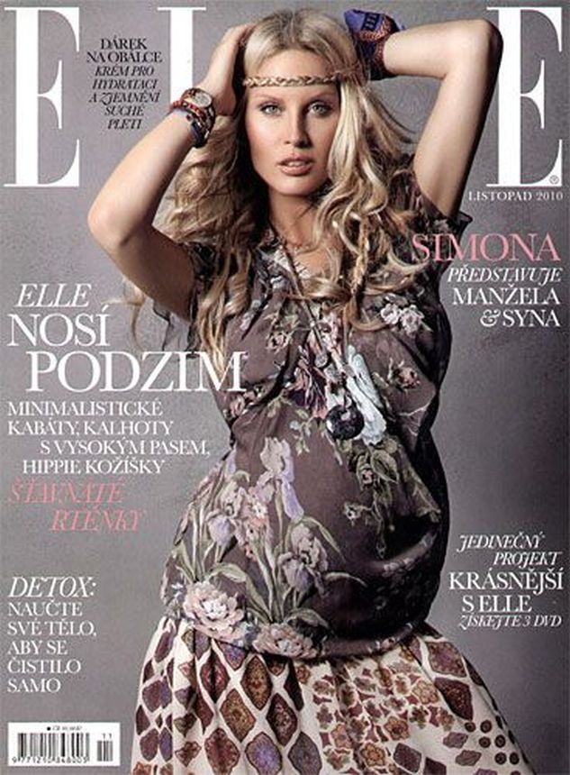 ELLE SLOVAKIA magazine side cover  November 2010