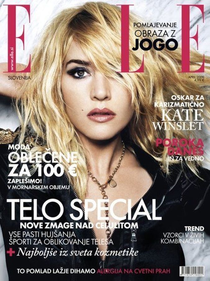 ELLE SLOVENIA magazine side cover  April 2009