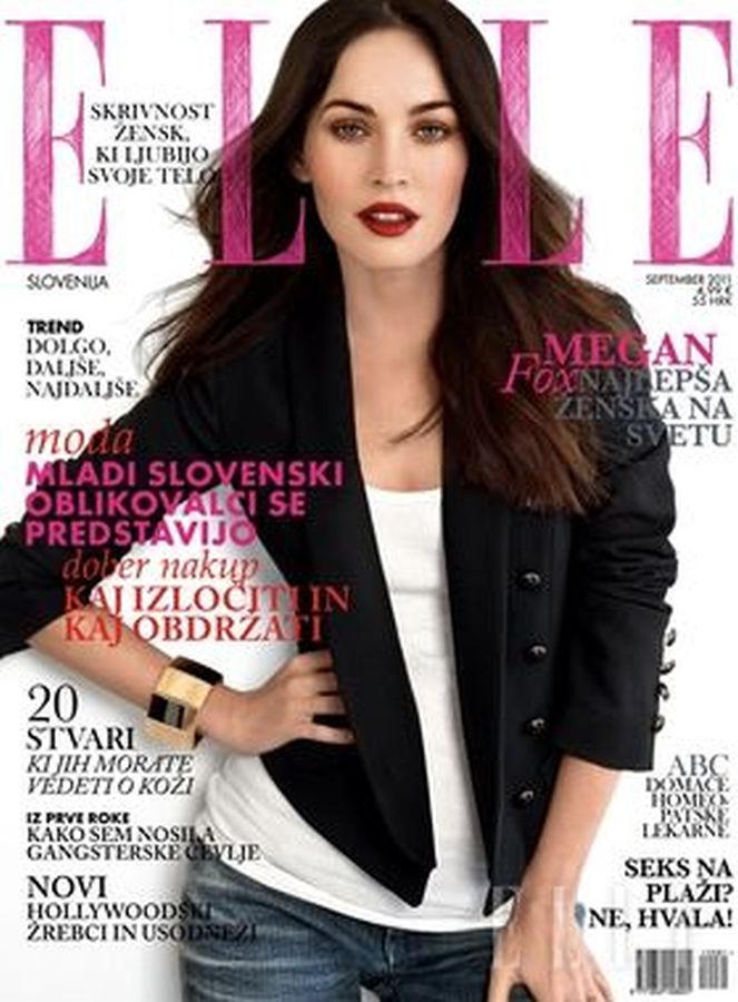 ELLE SLOVENIA magazine side cover  September 2011