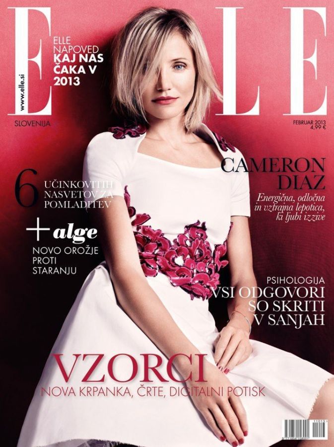 ELLE SLOVENIA magazine side cover  February 2013