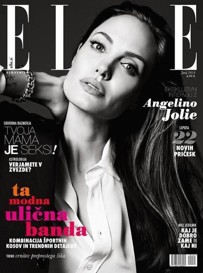 ELLE SLOVENIA magazine side cover  June 2014