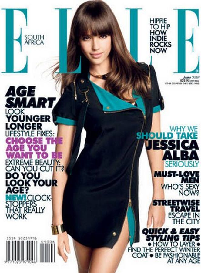 ELLE SOUTH AFRICA magazine side cover  June 2009