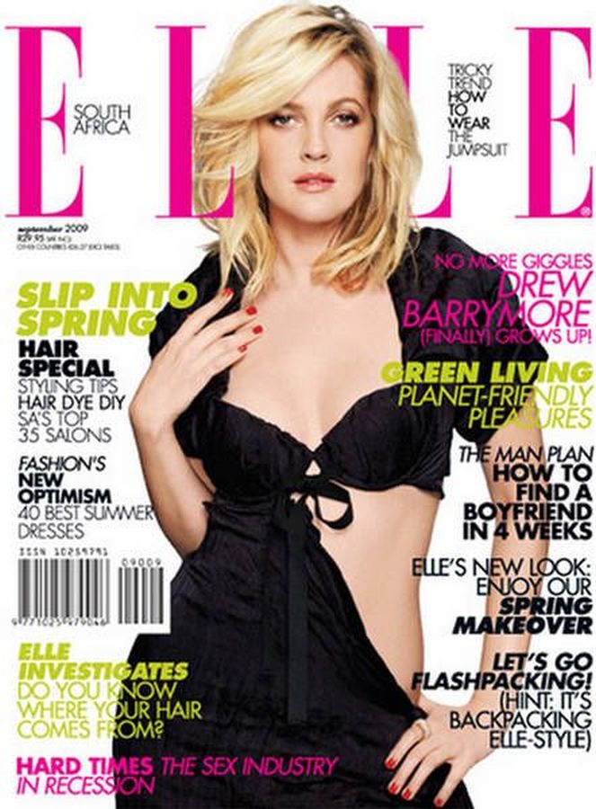 ELLE SOUTH AFRICA magazine side cover  September 2009