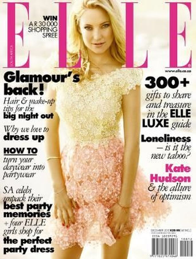 ELLE SOUTH AFRICA magazine side cover  December 2010