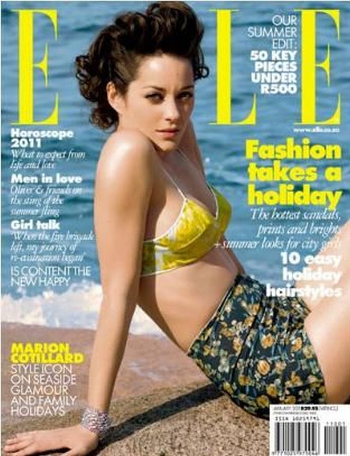ELLE SOUTH AFRICA magazine side cover  January 2011