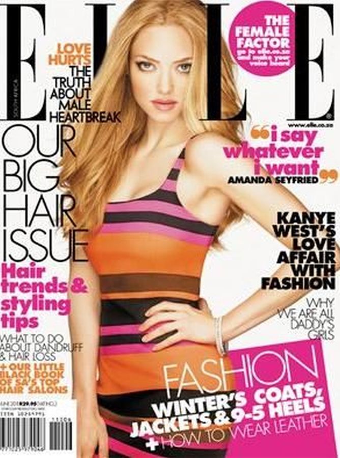 ELLE SOUTH AFRICA magazine side cover  June 2011