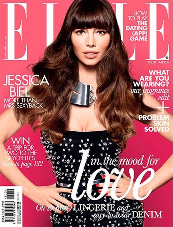 ELLE SOUTH AFRICA magazine side cover  February 2013