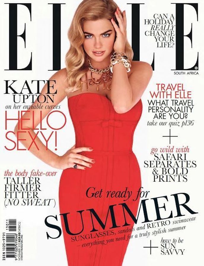 ELLE SOUTH AFRICA magazine side cover  November 2013