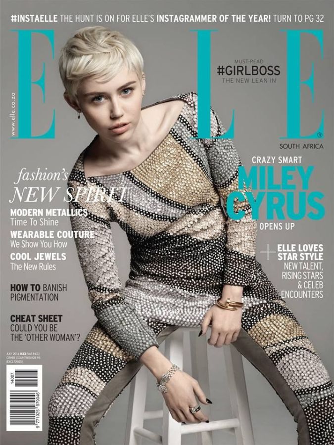 ELLE SOUTH AFRICA magazine side cover  July 2014
