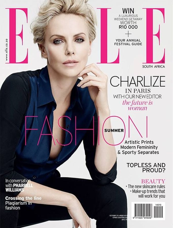 ELLE SOUTH AFRICA magazine side cover  October 2014