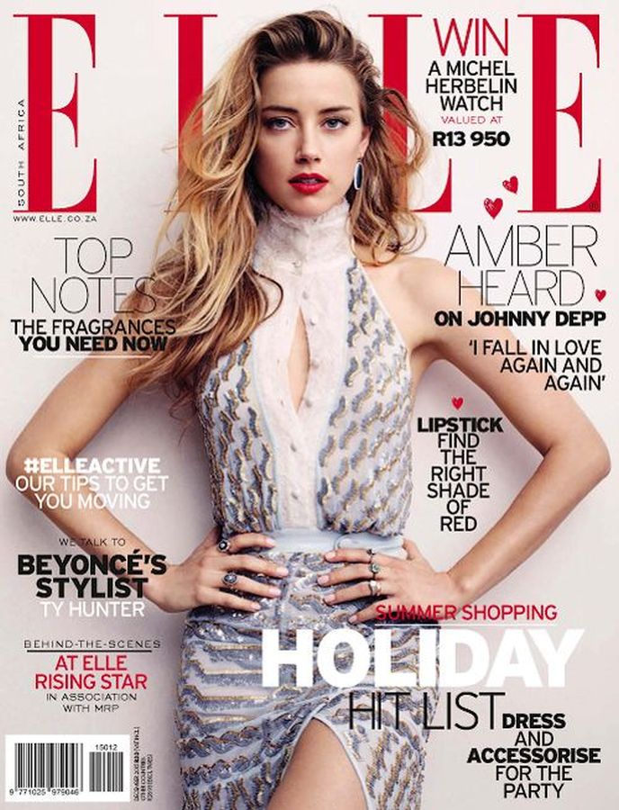 ELLE SOUTH AFRICA magazine side cover  December 2015