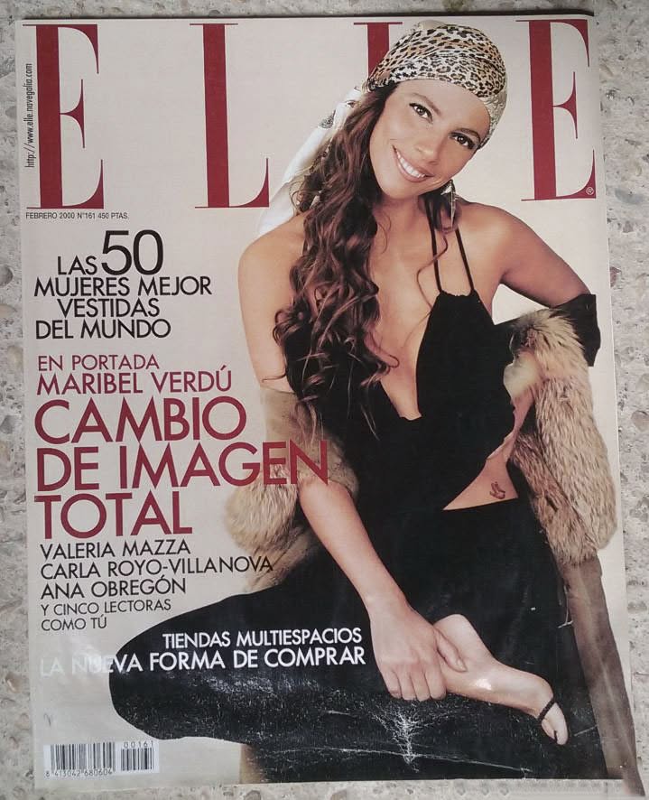 ELLE SPAIN magazine side cover Issue 161  February 2000