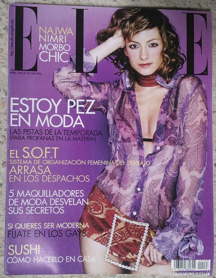 ELLE SPAIN magazine side cover Issue 163  April 2000