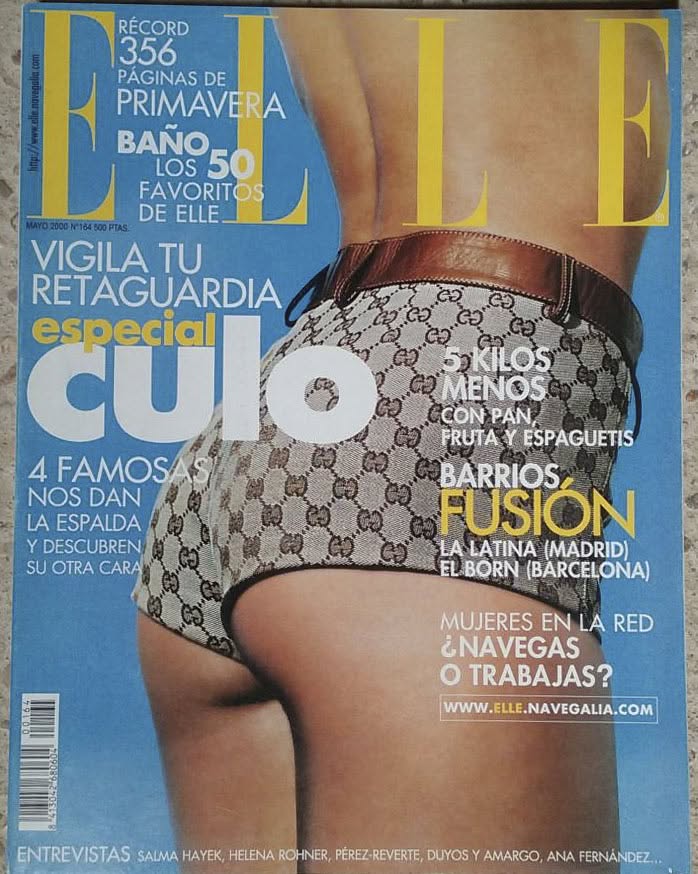 ELLE SPAIN magazine side cover Issue 164  May 2000