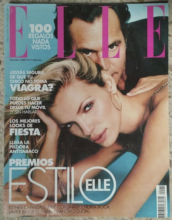 ELLE SPAIN magazine side cover Issue 171  December 2000