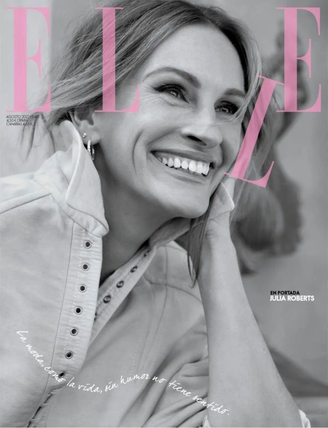 ELLE SPAIN magazine side cover  August 2022
