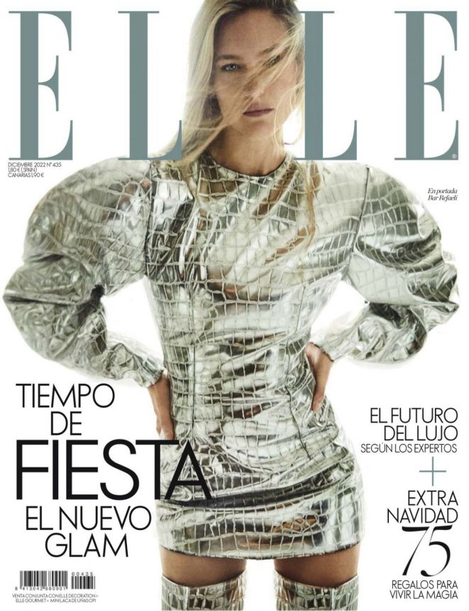 ELLE SPAIN magazine side cover  December 2022