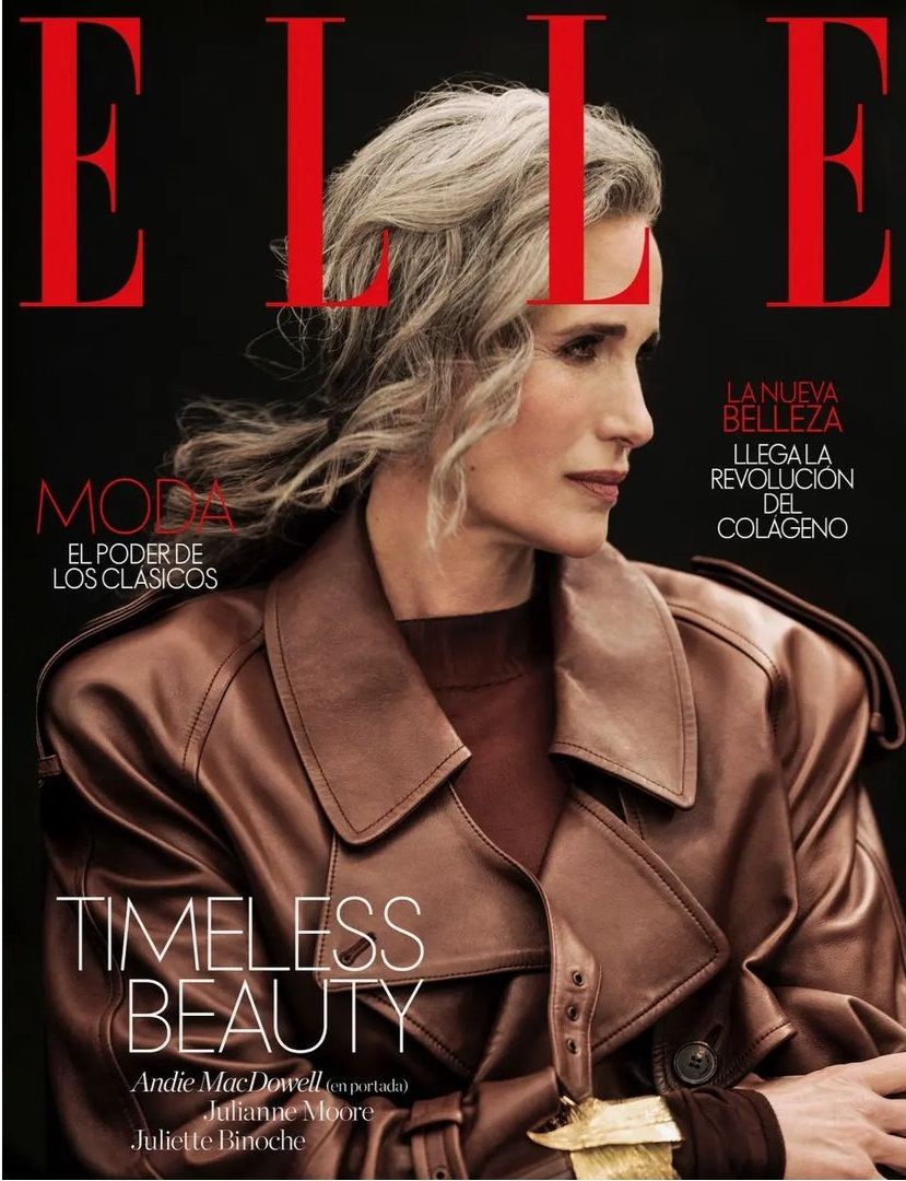 ELLE SPAIN magazine side cover  April 2023