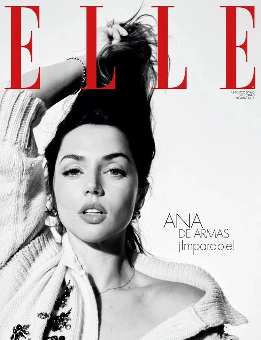 ELLE SPAIN magazine side cover Issue 465  June 2025