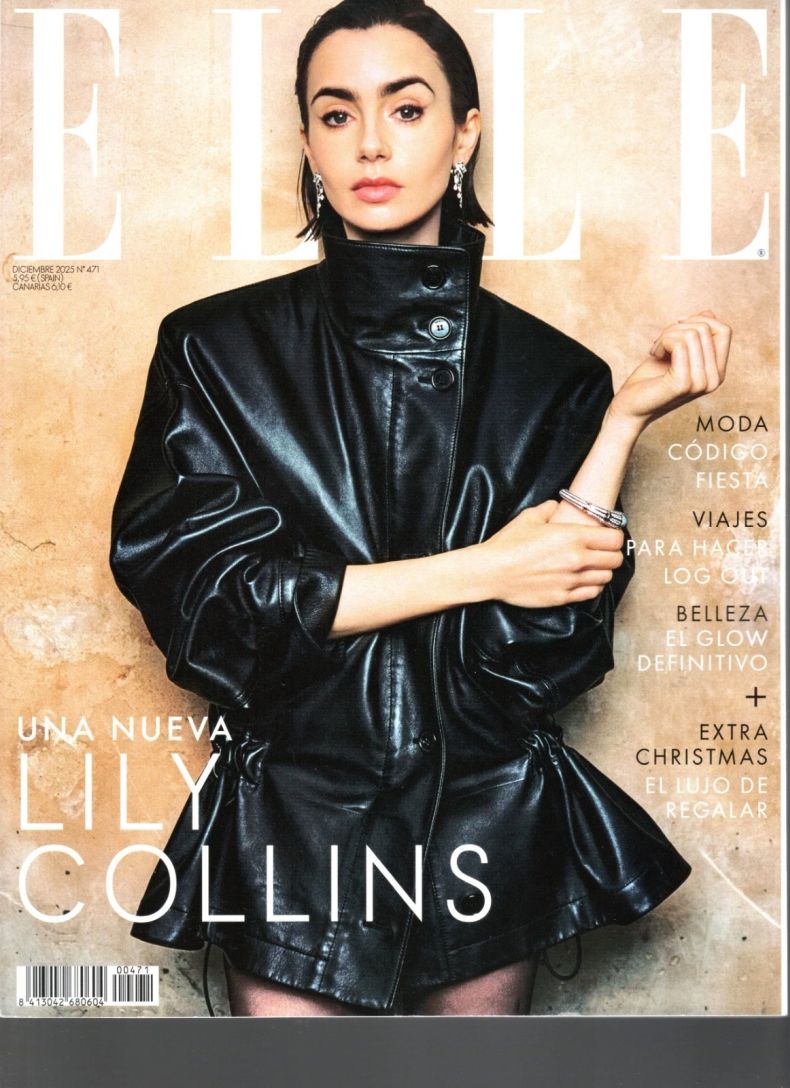 ELLE SPAIN magazine side cover  December 2025