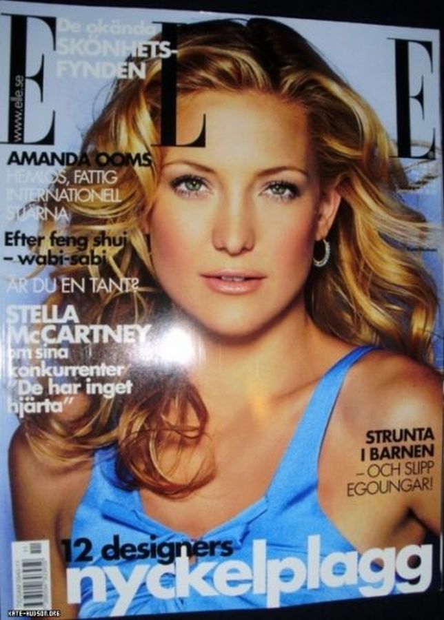 ELLE SWEDEN magazine side cover  November 2005