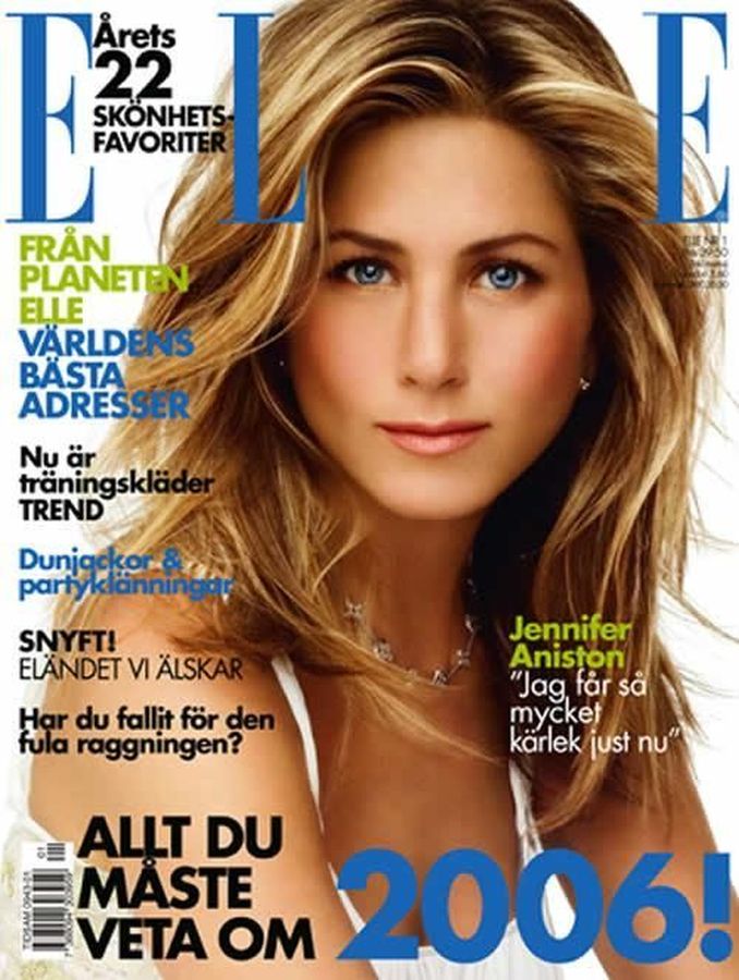 ELLE SWEDEN magazine side cover  January 2006