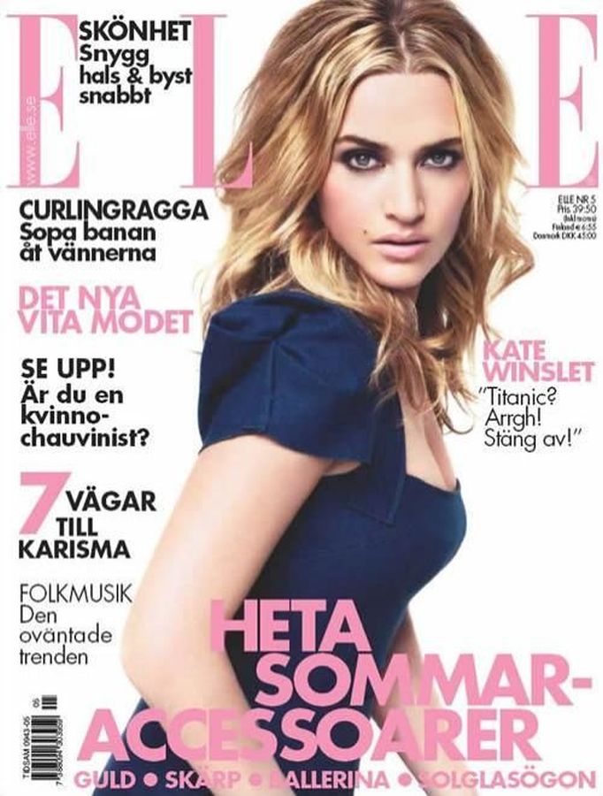 ELLE SWEDEN magazine side cover  May 2006