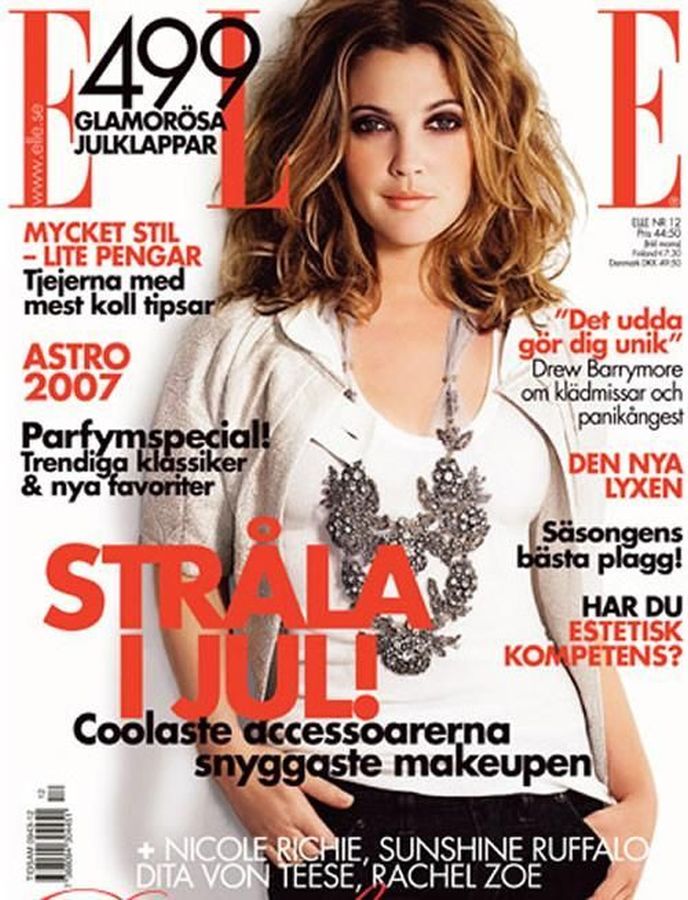 ELLE SWEDEN magazine side cover  December 2006