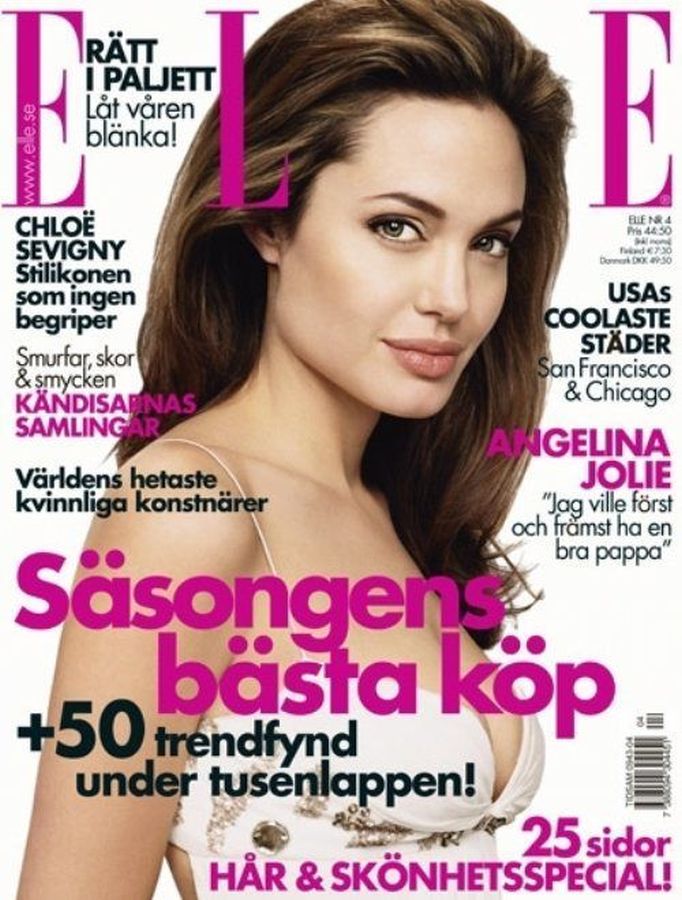 ELLE SWEDEN magazine side cover  April 2007