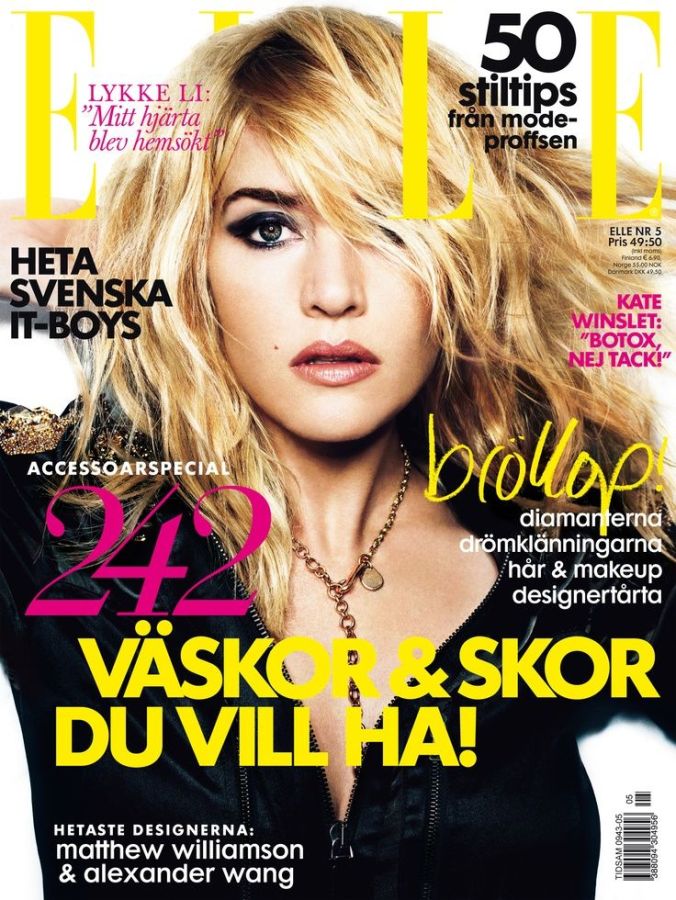 ELLE SWEDEN magazine side cover  May 2009