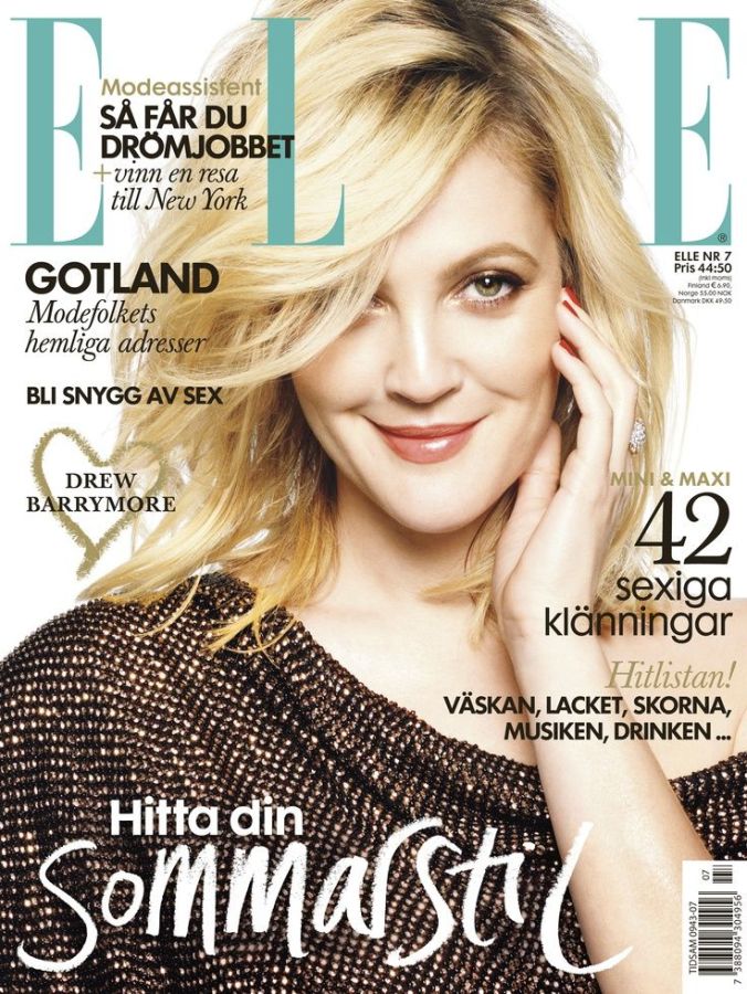 ELLE SWEDEN magazine side cover  July 2009